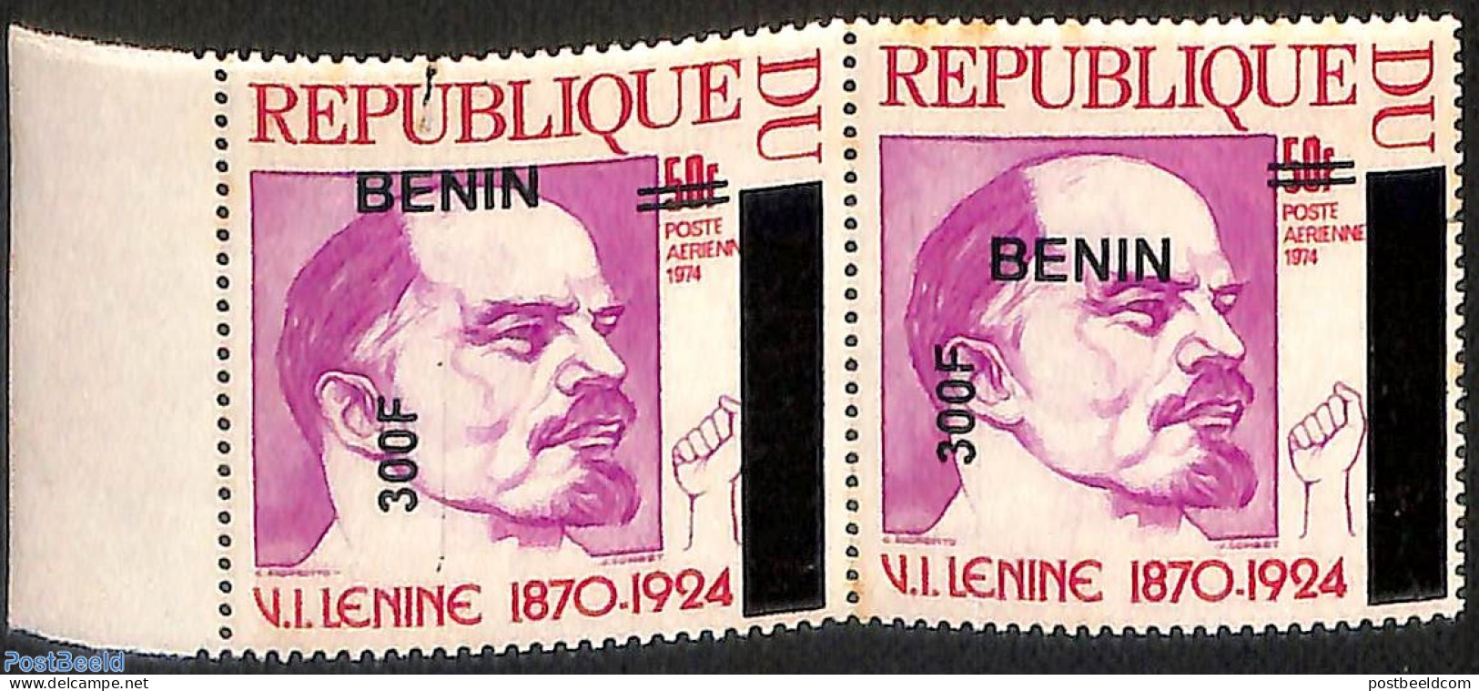 Benin 2008 Set Of 2 Stamps,lenin, Overprint, Mint NH, History - Lenin - Ongebruikt