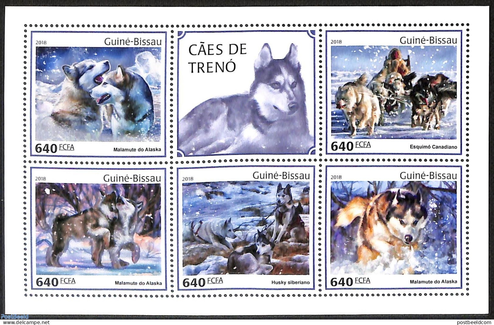 Guinea Bissau 2018 Working Dogs, Mint NH, Nature - Dogs - Guinée-Bissau