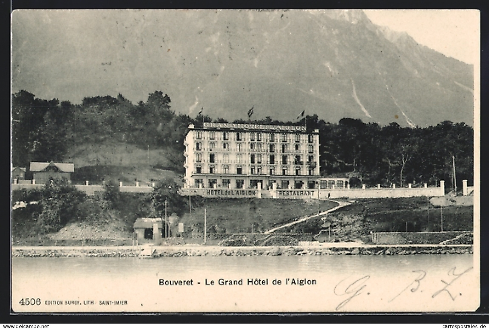 AK Bouveret, Le Grand Hotel De L`Aiglon  - Altri & Non Classificati