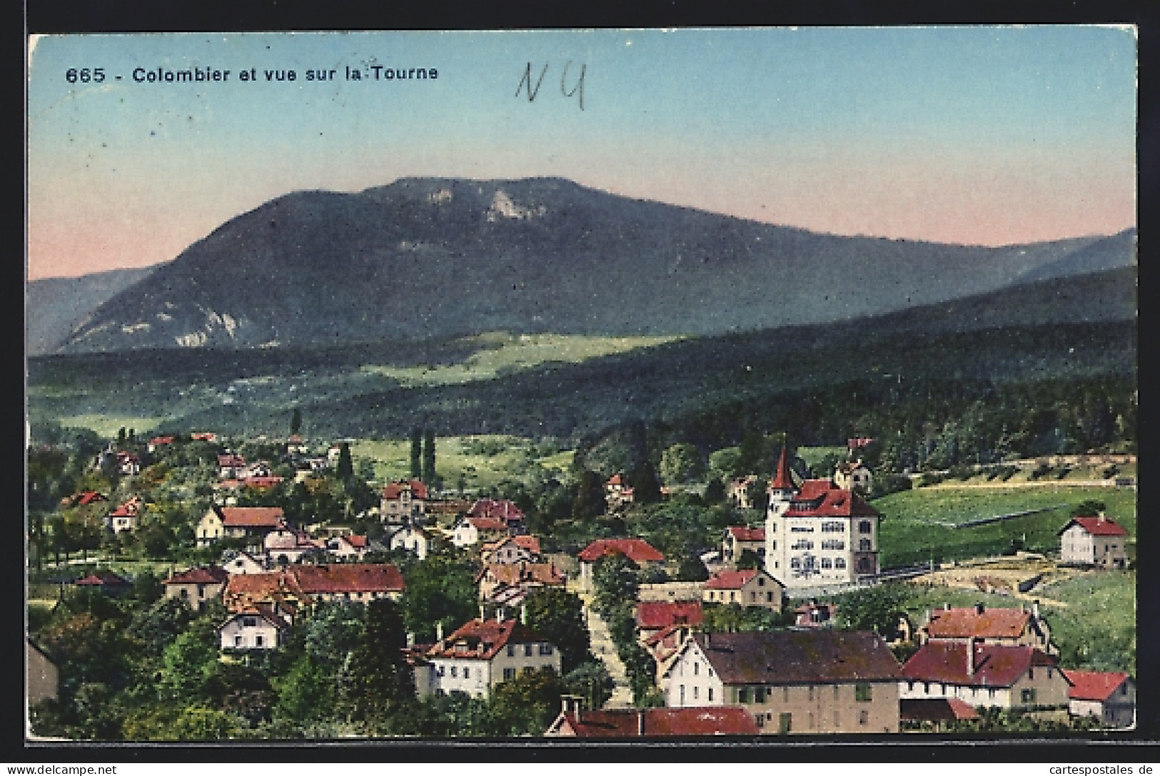 AK Colombier, Vue Sur La Tourne  - Colombier