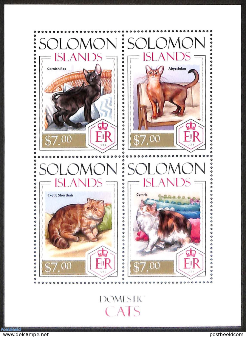 Solomon Islands 2013 Cats, Mint NH, Nature - Cats - Salomon (Iles 1978-...)