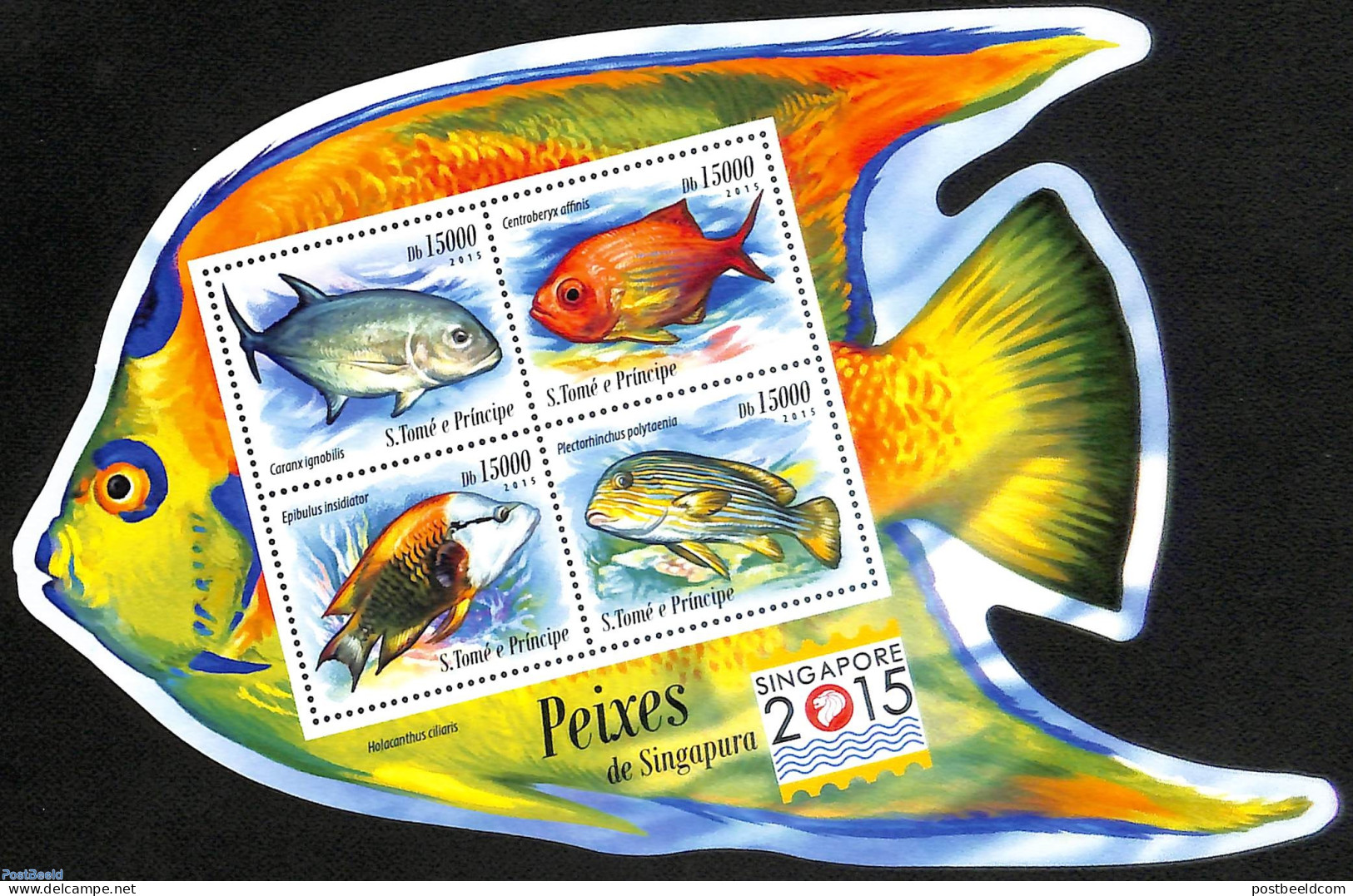 Sao Tome/Principe 2015 Fishes, Mint NH, Nature - Fish - Peces