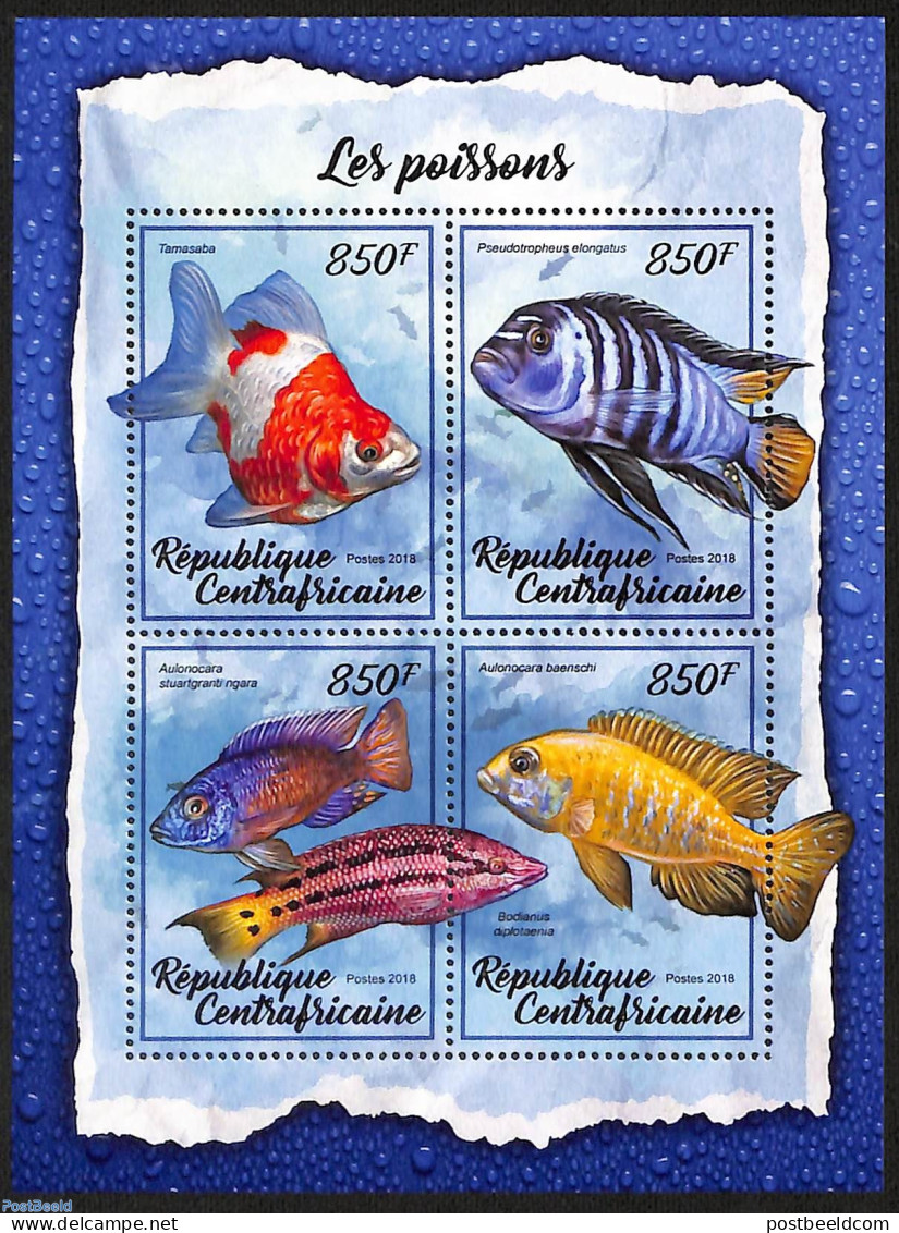 Central Africa 2018 Fishes, Mint NH, Nature - Fish - Peces