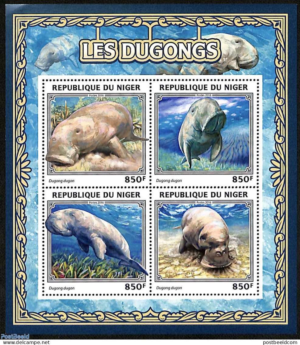 Niger 2016 Dugongs, Mint NH, Nature - Fish - Sea Mammals - Peces