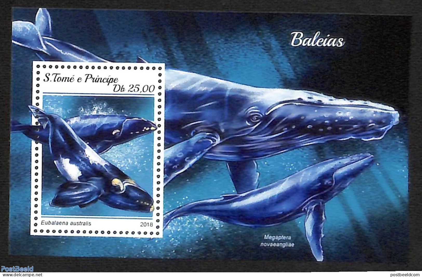 Sao Tome/Principe 2018 Whales, Mint NH, Nature - Sea Mammals - Sao Tome And Principe