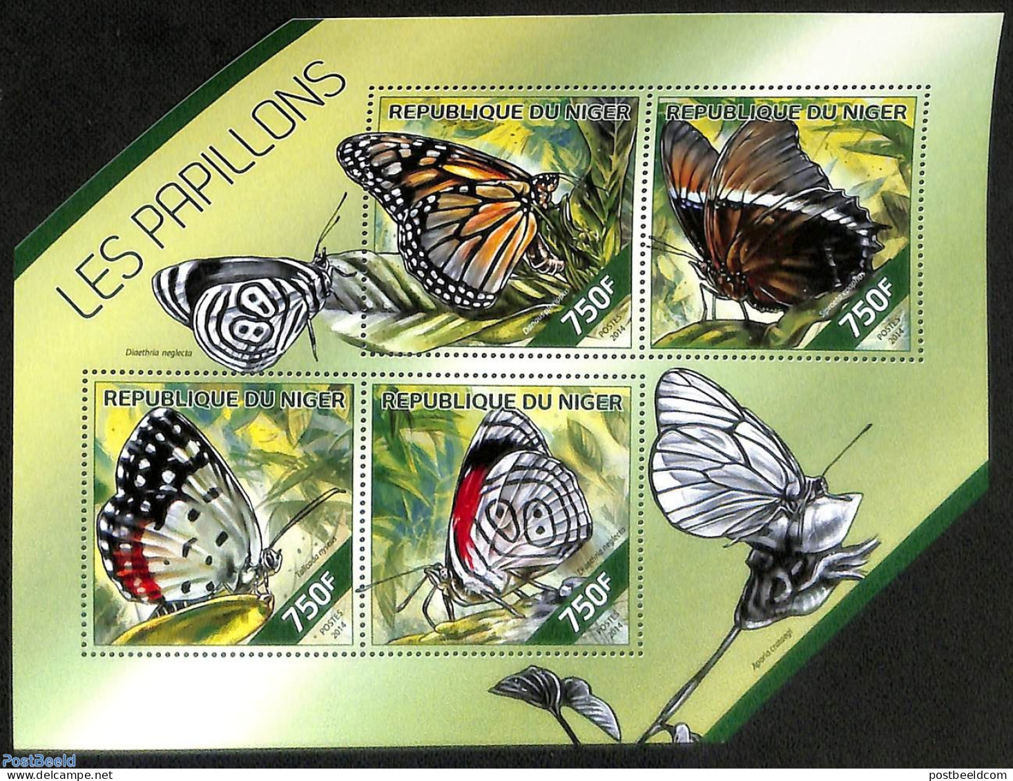 Niger 2018 Butterflies, Mint NH, Nature - Butterflies - Niger (1960-...)