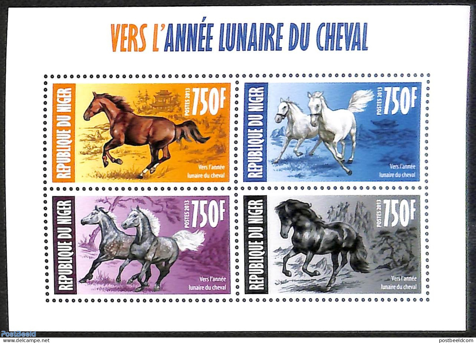 Niger 2013 Horses, Mint NH, Nature - Horses - Niger (1960-...)