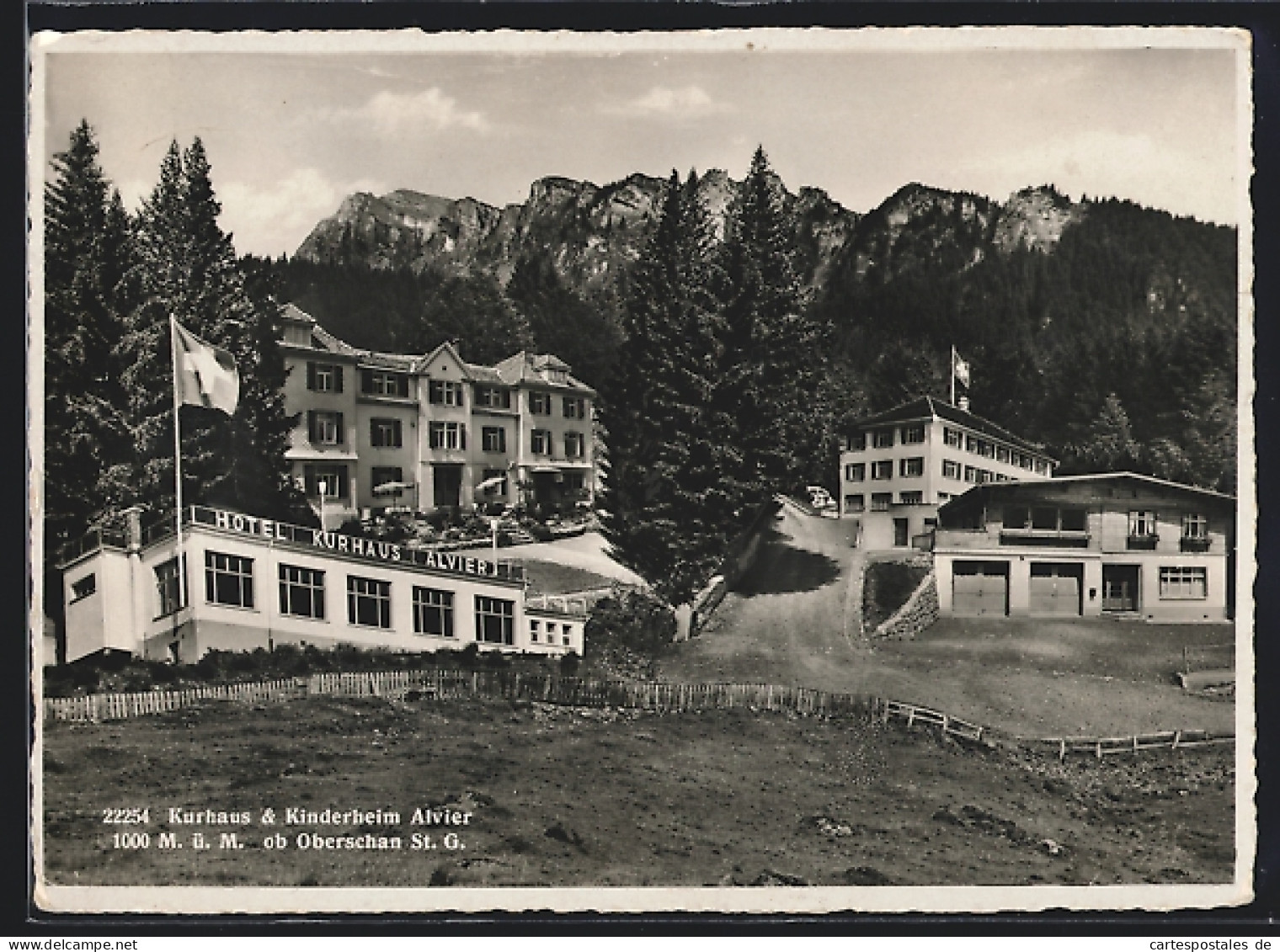 AK Oberschan, Hotel-Kurhaus Alvier  - Other & Unclassified