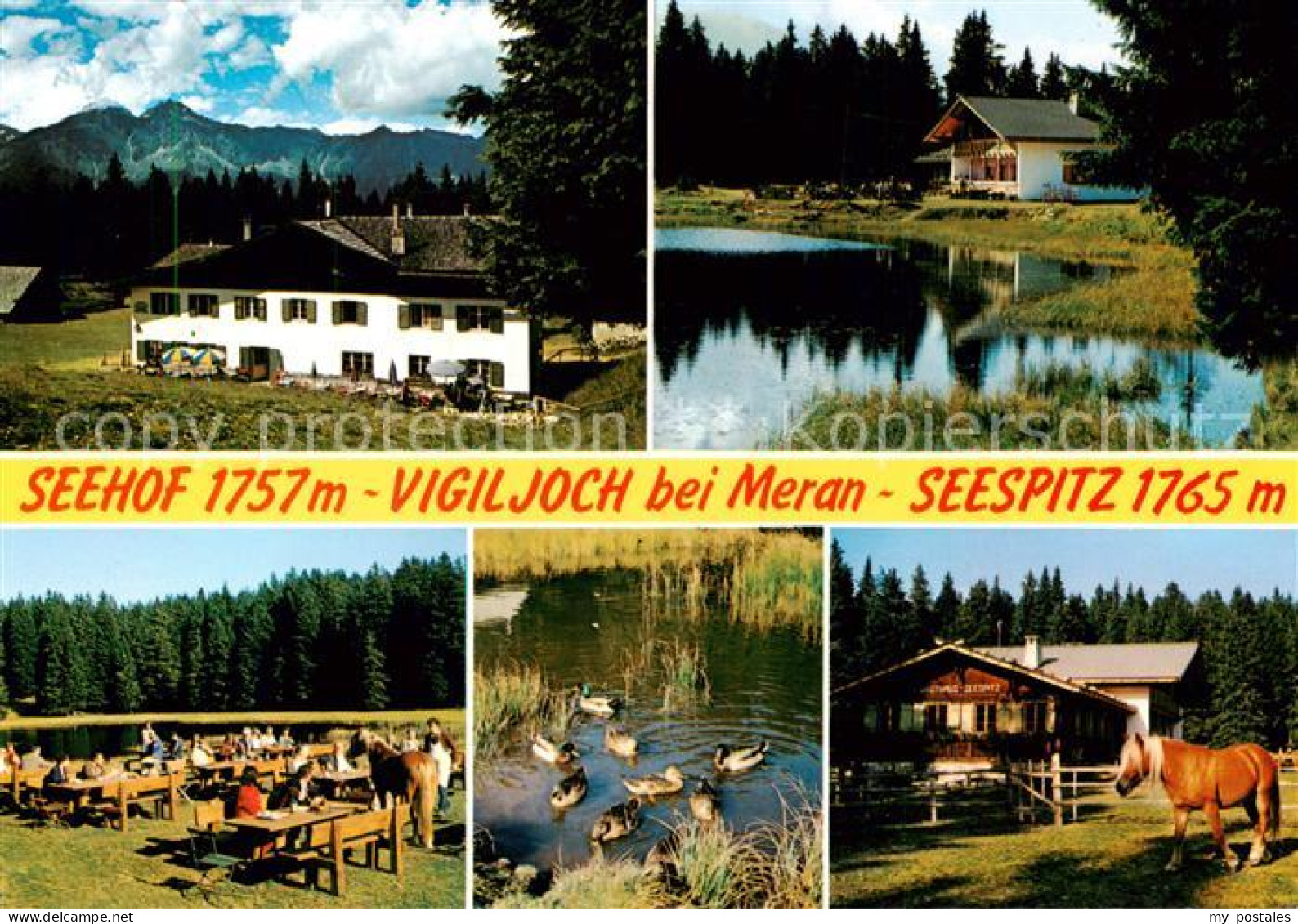 73793659 Vigiljoch Lana Meran IT Gasthaus Seehof Und Seespitz An Der Scharzen La - Autres & Non Classés