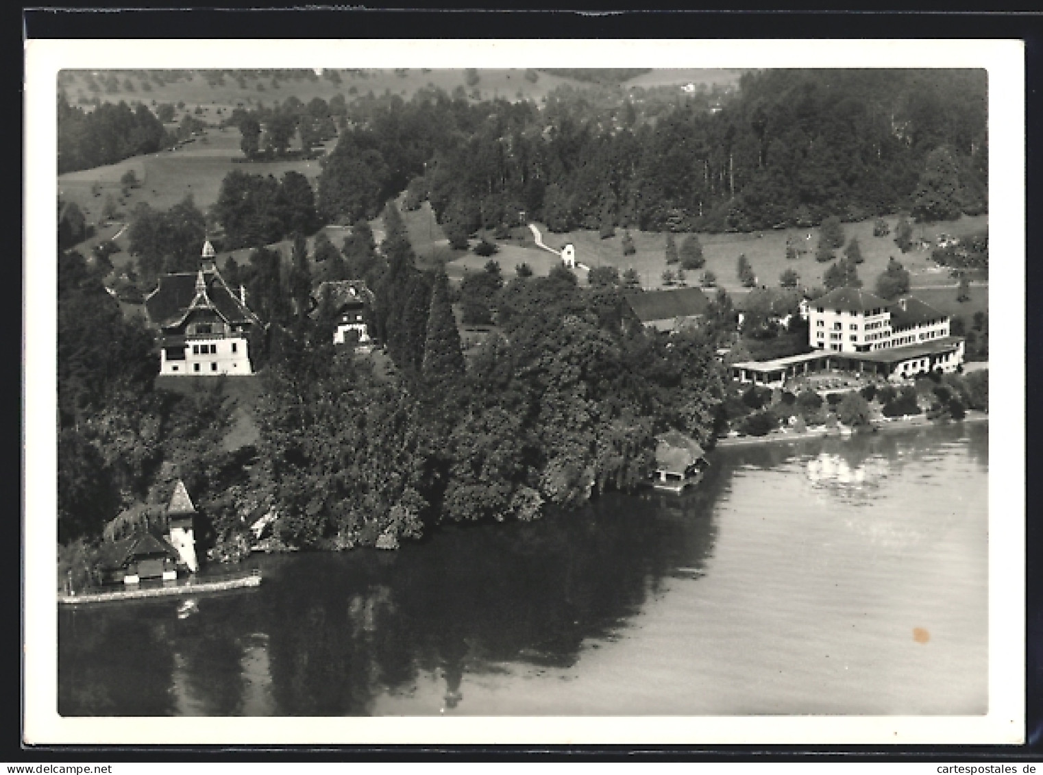 AK St. Niklausen Bei Luzern, Hotel St. Niklausen H. Heer-Witschi Aus Der Vogelschau  - Luzern