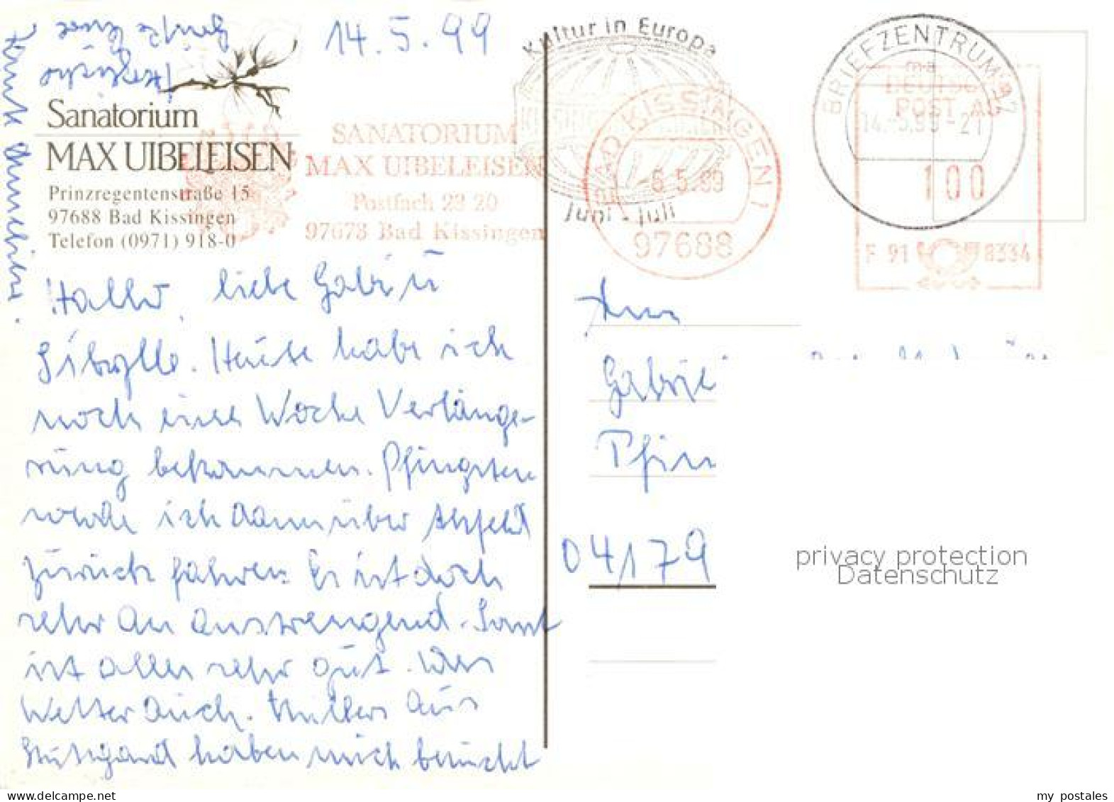 73793656 Bad Kissingen Sanatorium Max Uibeleisen Bad Kissingen - Bad Kissingen