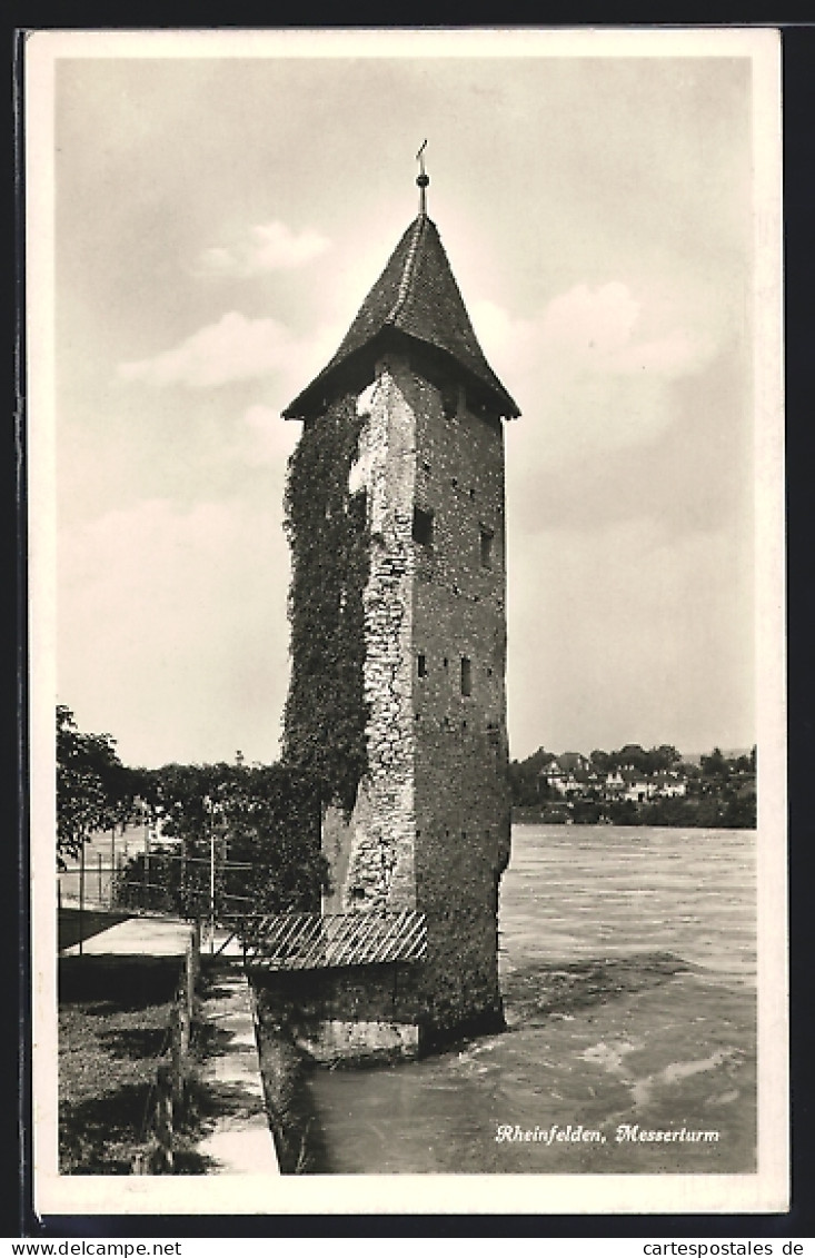 AK Rheinfelden, Wasserturm Mit Ufer Und Ortsblick  - Rheinfelden