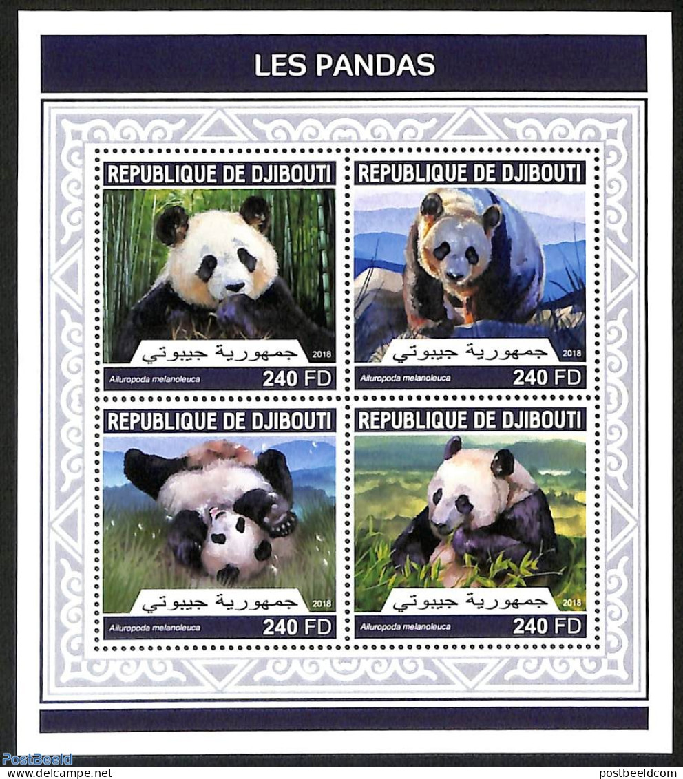 Djibouti 2018 Pandas, Mint NH, Nature - Pandas - Dschibuti (1977-...)