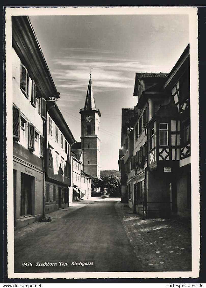 AK Steckborn, Kirchgasse Mit Kirche  - Steckborn