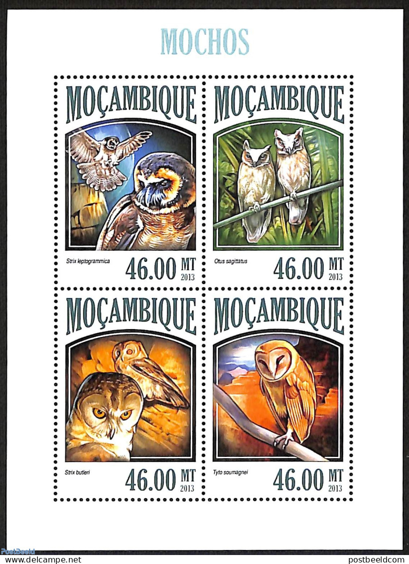 Mozambique 2013 Owls, Mint NH, Nature - Birds - Birds Of Prey - Owls - Mozambique
