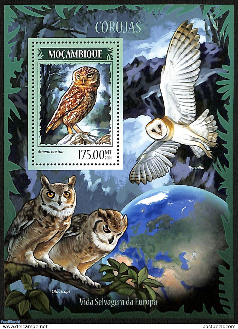 Mozambique 2014 Owls, Mint NH, Nature - Birds - Birds Of Prey - Owls - Mosambik