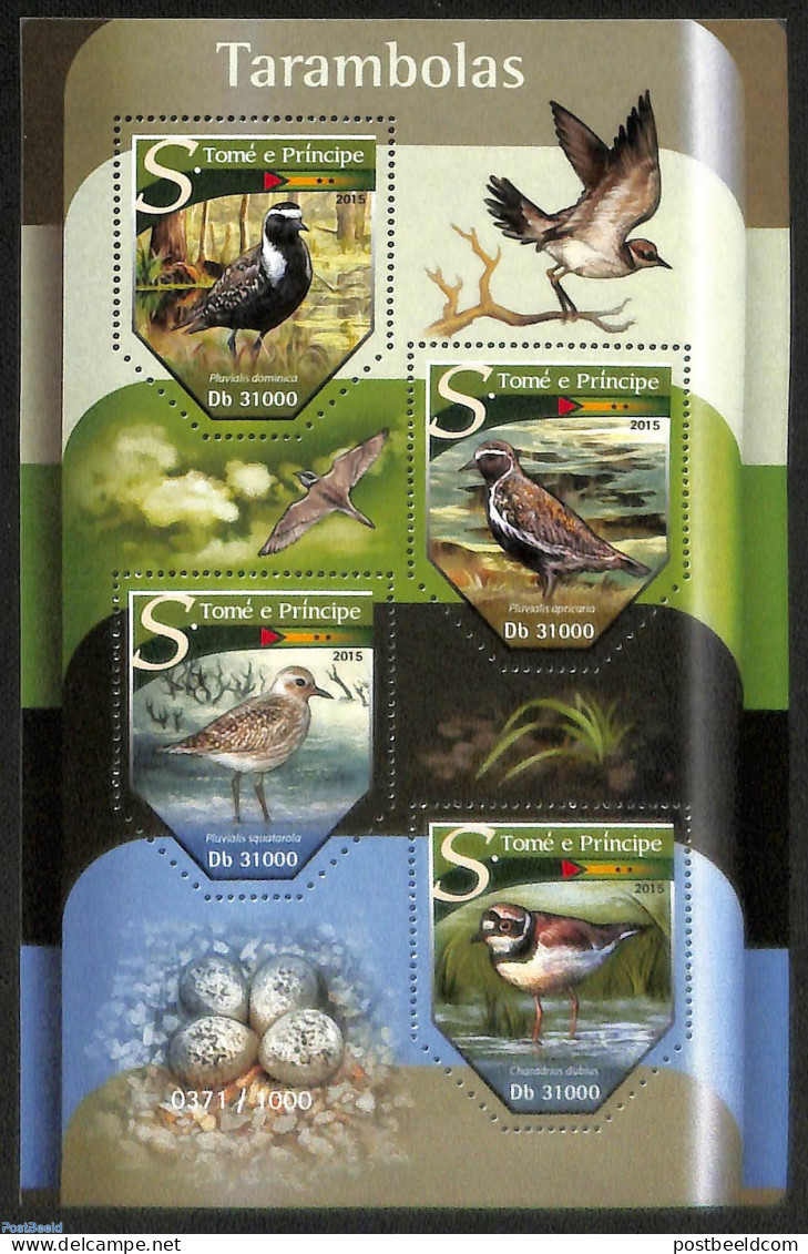 Sao Tome/Principe 2015 Waterbirds, Mint NH, Nature - Birds - São Tomé Und Príncipe