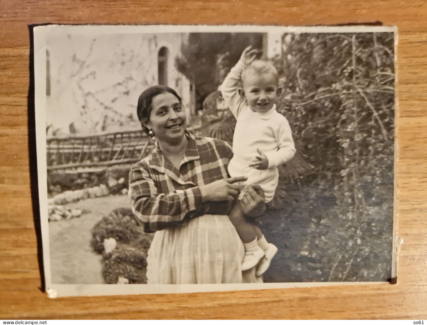 19348.   Fotografia D'epoca Donna Con Bambino Aa '30 Italia - 12x9 - Anonymous Persons