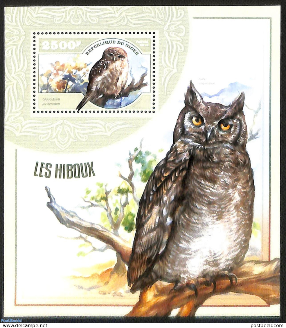 Niger 2014 Owls, Mint NH, Nature - Birds - Birds Of Prey - Owls - Niger (1960-...)