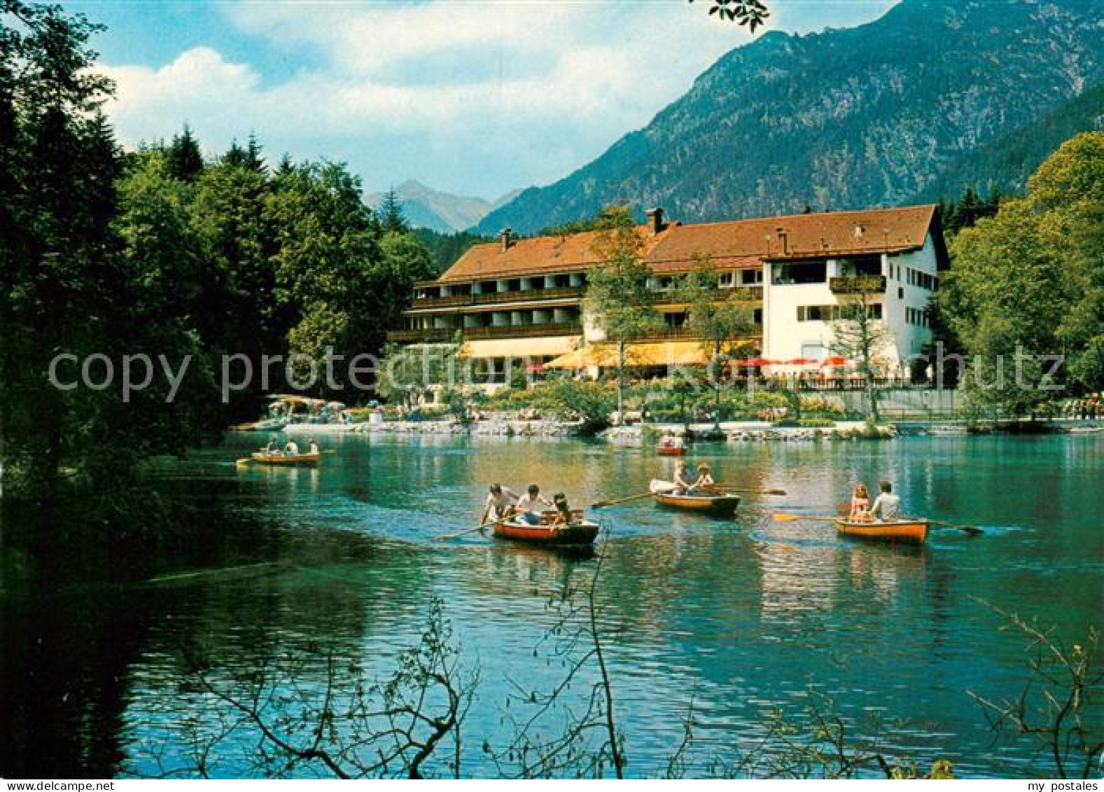 73793630 Grainau Hotel Badersee Bootfahren Grainau - Autres & Non Classés