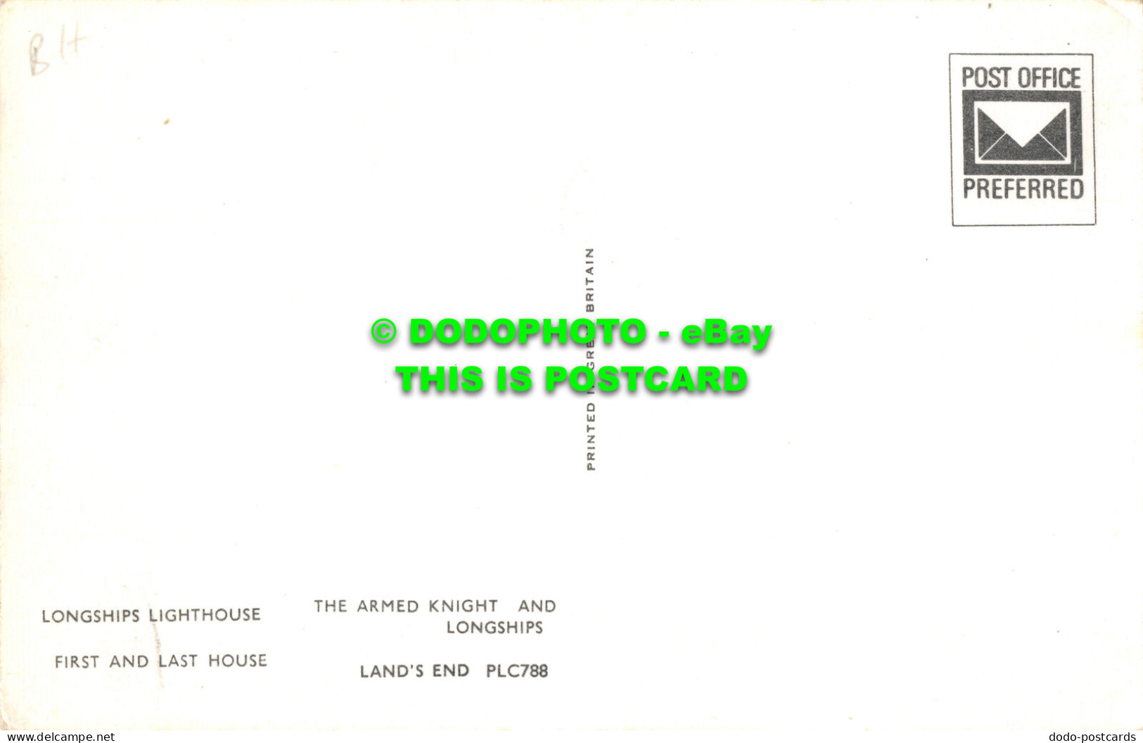 R525433 Land End. A Cornish Litany. Longships Lighthouse. First And Last House. - World