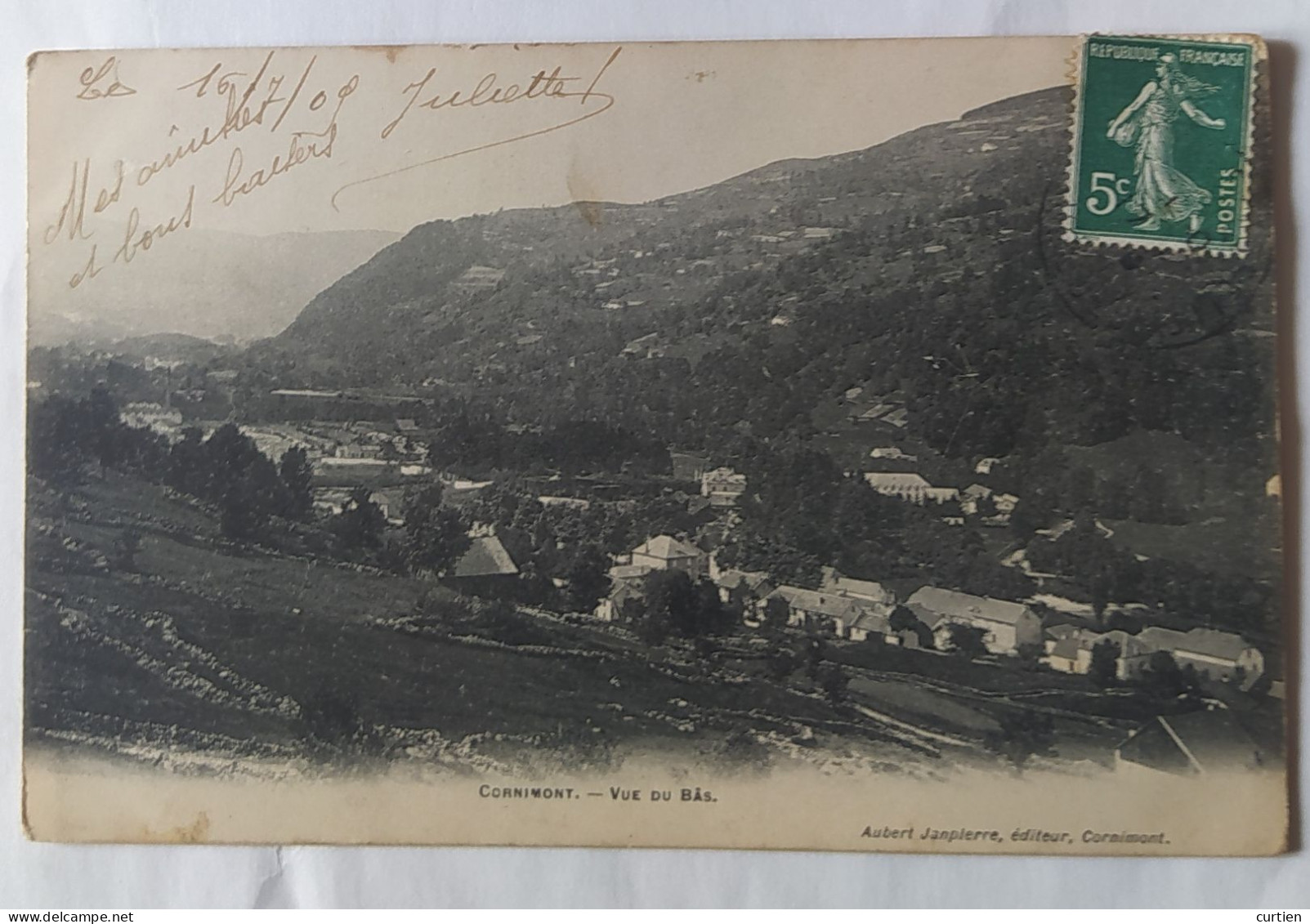 CORNIMONT . 88 . Vue Du Bas . A Reconnaitre . 1910 - Cornimont