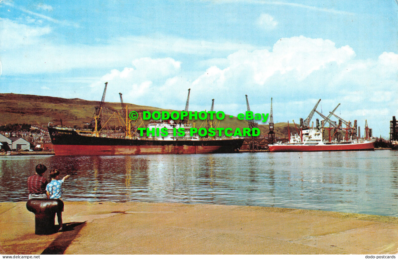 R525438 Swansea. The Docks. Postcard. 1970 - World