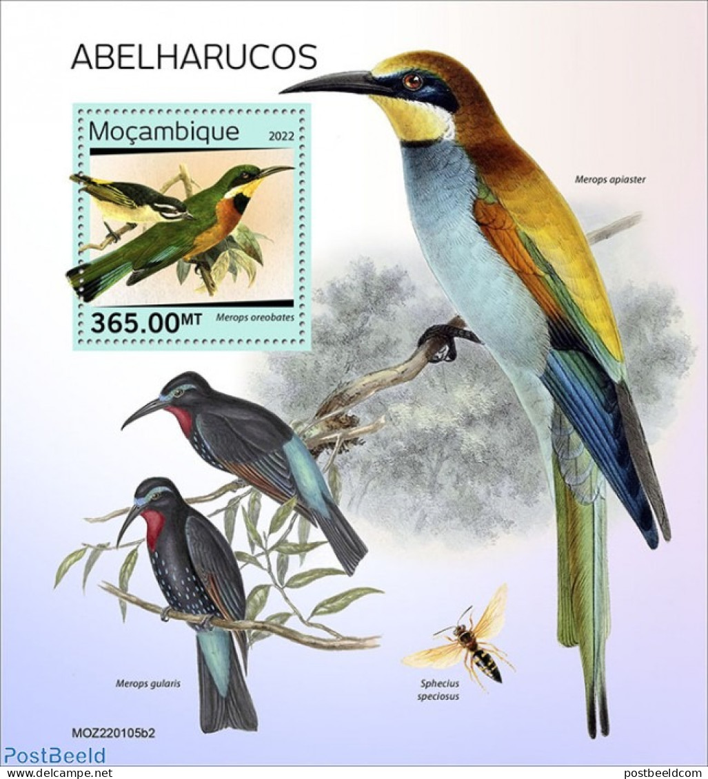 Mozambique 2022 Bee-eaters, Mint NH, Nature - Birds - Mozambique