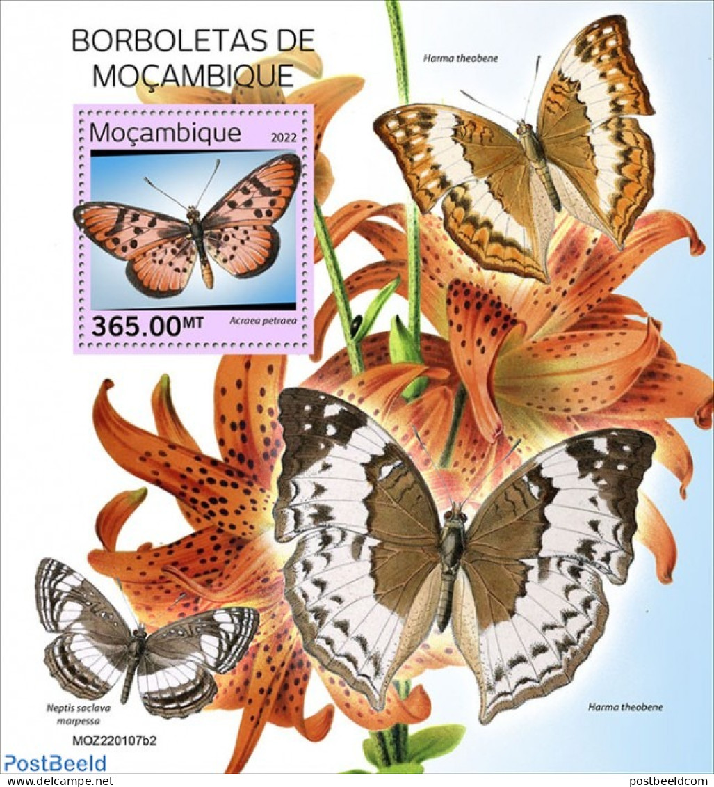 Mozambique 2022 Butterflies Of Mozambique, Mint NH, Nature - Butterflies - Mozambique