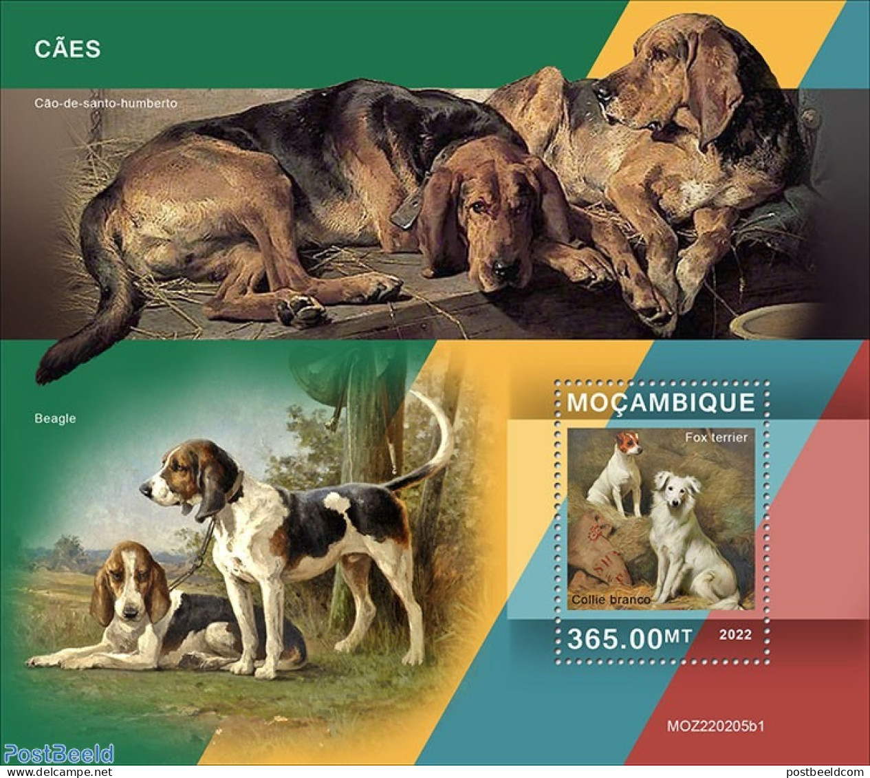 Mozambique 2022 Dogs, Mint NH, Nature - Dogs - Mosambik