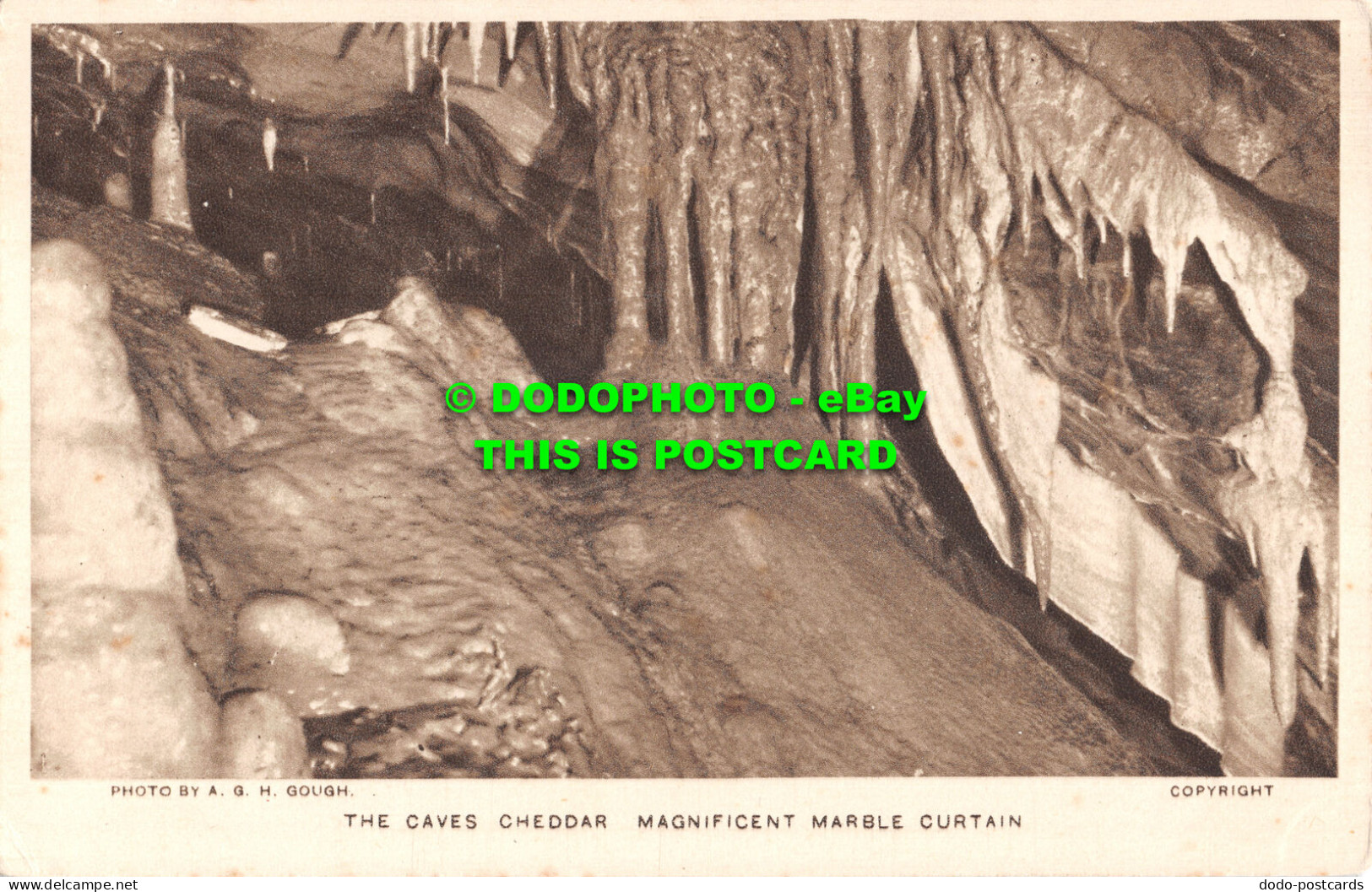 R525448 Cheddar. The Caves. Magnificent Marble Curtain. A. G. H. Gough - World