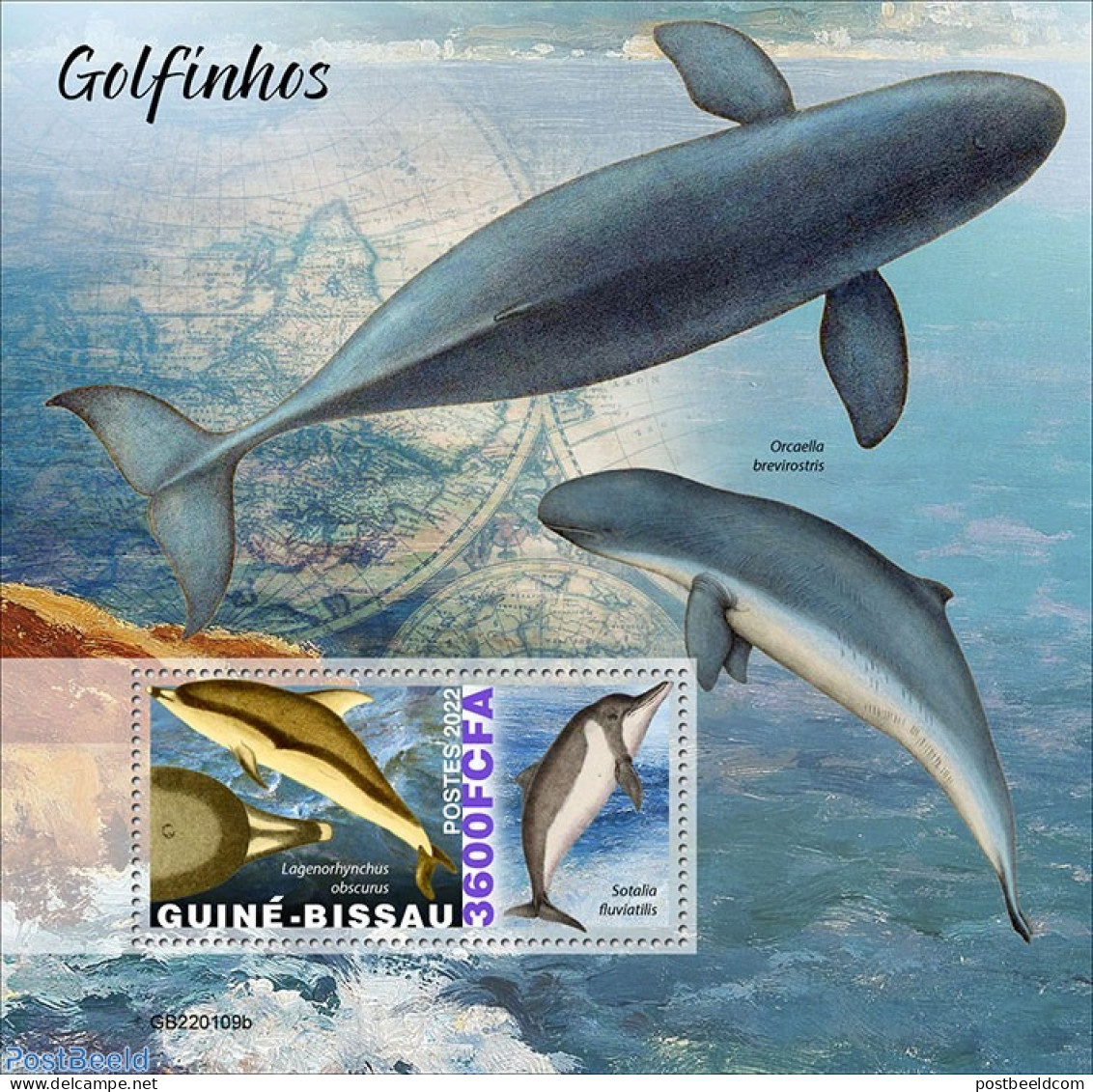 Guinea Bissau 2022 Dolphins, Mint NH, Nature - Sea Mammals - Guinée-Bissau