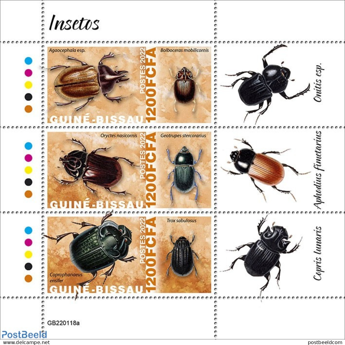 Guinea Bissau 2022 Insects, Mint NH, Nature - Insects - Guinea-Bissau