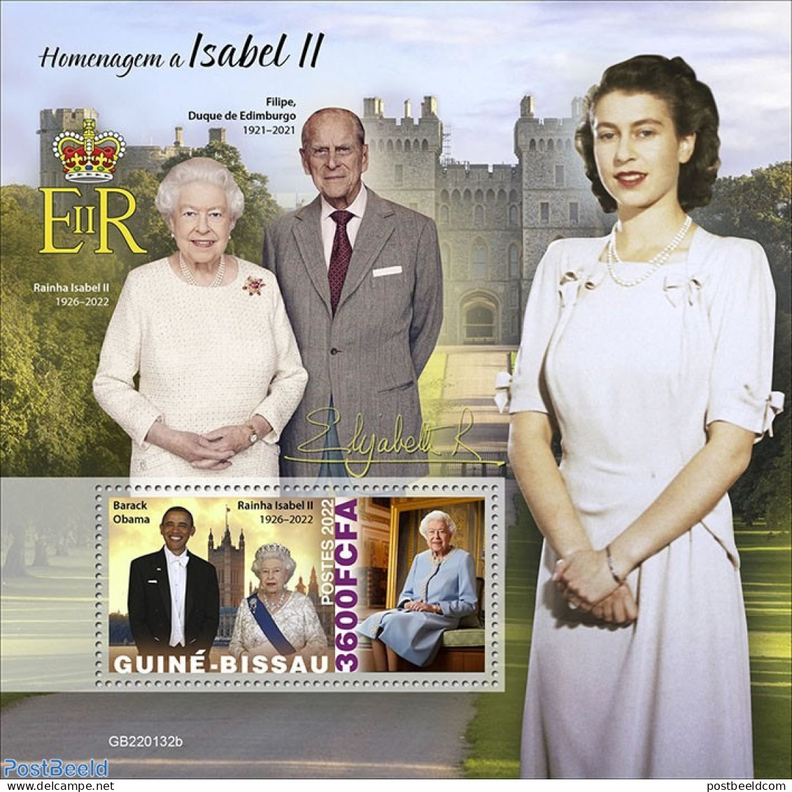 Guinea Bissau 2022 Tribute To Queen Elizabeth II, Mint NH, History - American Presidents - Kings & Queens (Royalty) - Royalties, Royals