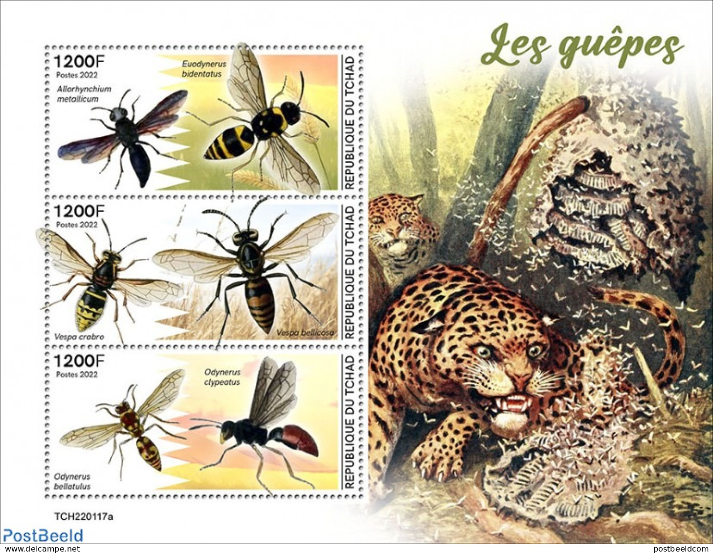 Chad 2022 Wasps, Mint NH, Nature - Insects - Other & Unclassified