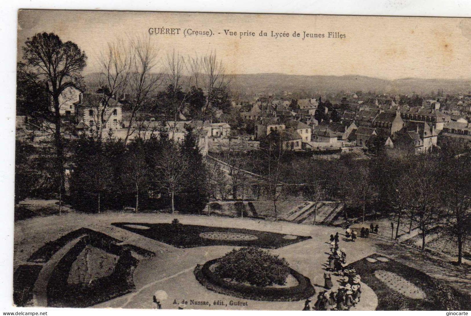 Gueret Vue Prise Du Lycée De Jeunes Filles - Guéret