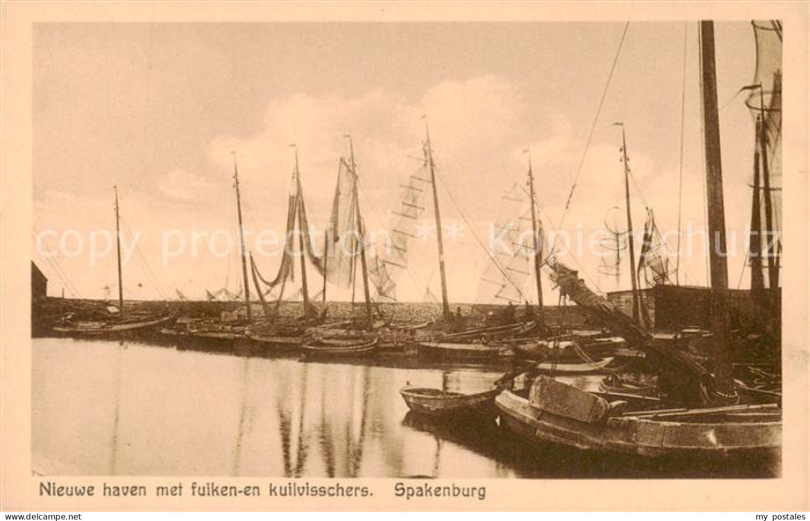 73793528 Spakenburg NL Nieuwe Haven Met Fulken En Kuilvisschers  - Other & Unclassified