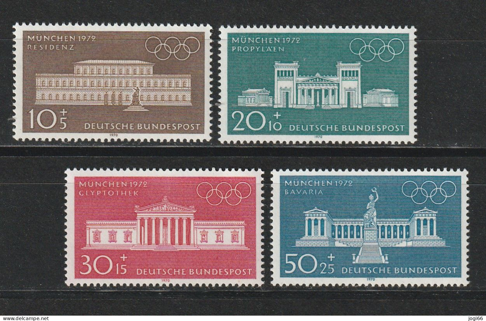 Bund Michel 624 - 627 Olympische Sommerspiele 1972 In München ** - Unused Stamps