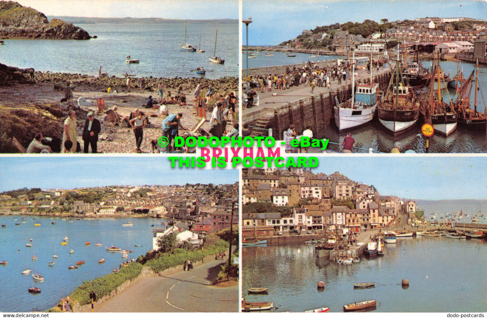 R525477 Brixham. Fishcombe Beach. Outer Harbour. The Pier. Middle Quay. Multi Vi - World