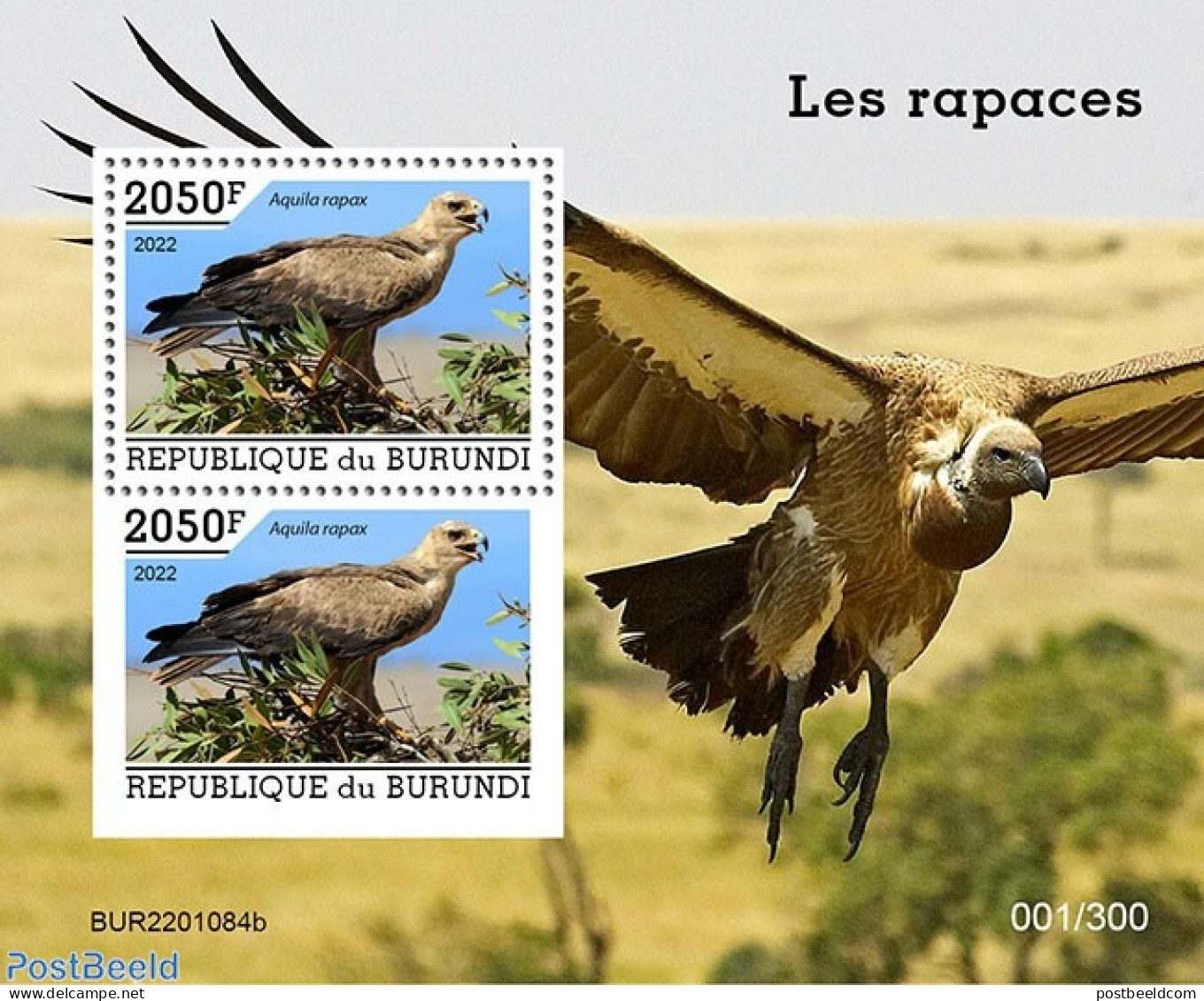 Burundi 2022 Birds Of Prey, Mint NH, Nature - Birds - Birds Of Prey - Otros & Sin Clasificación
