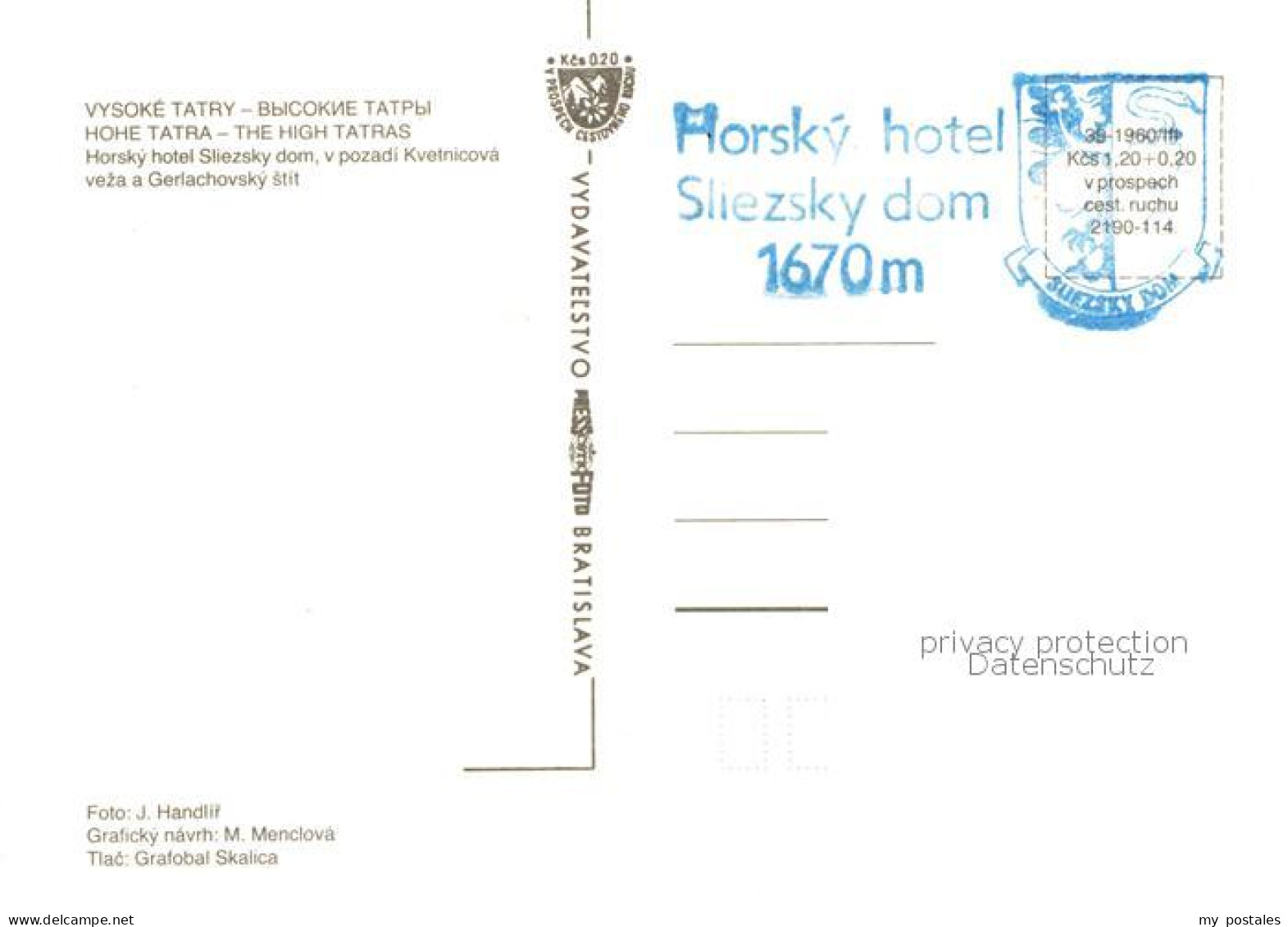 73793488 Hohe Tatra Horsky Hotel Sliezsky Dom Berghotel Hohe Tatra - Slovaquie