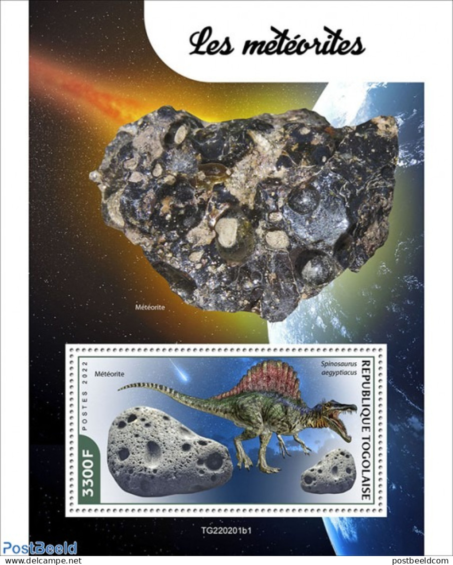 Togo 2022 Meteorites, Mint NH, History - Science - Geology - Meteorology - Climat & Météorologie