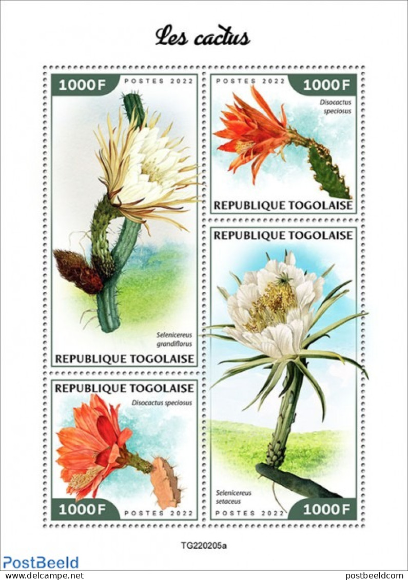 Togo 2022 Cactus, Mint NH, Nature - Cacti - Cactusses