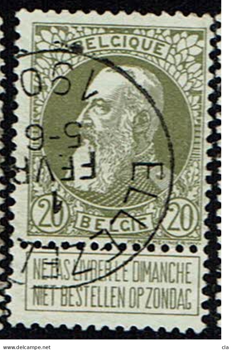 75  Obl  Ellezelles  + 4 - 1905 Thick Beard