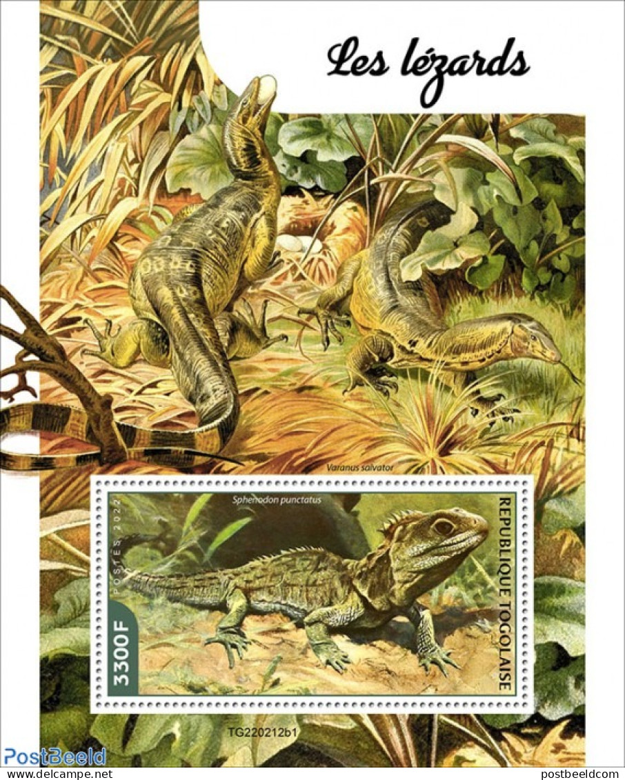 Togo 2022 Lizards, Mint NH, Nature - Animals (others & Mixed) - Togo (1960-...)