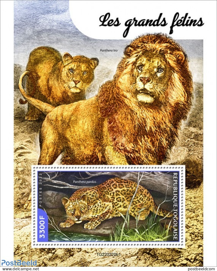 Togo 2022 Big Cats, Mint NH, Nature - Cat Family - Togo (1960-...)