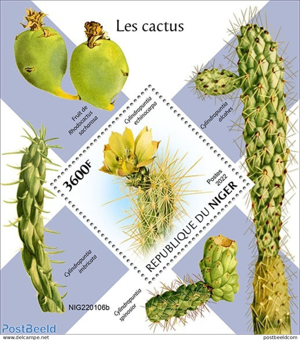 Niger 2022 Cactus, Mint NH, Nature - Cacti - Cactusses