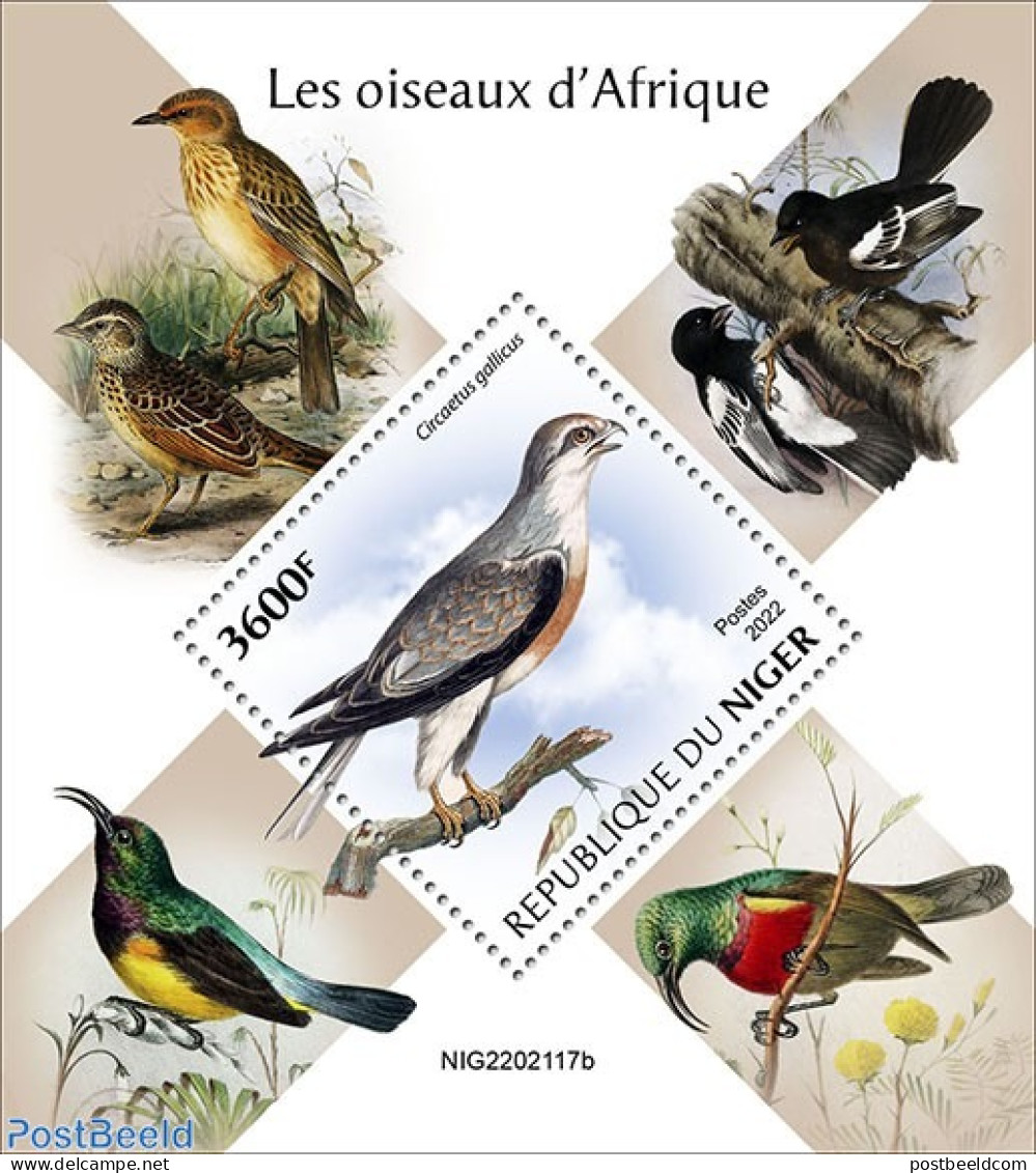 Niger 2022 African Birds, Mint NH, Nature - Birds - Birds Of Prey - Niger (1960-...)