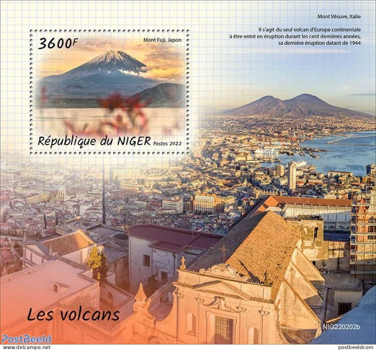 Niger 2022 Volcanoes, Mint NH, Nature - Sport - Mountains & Mountain Climbing - Escalade