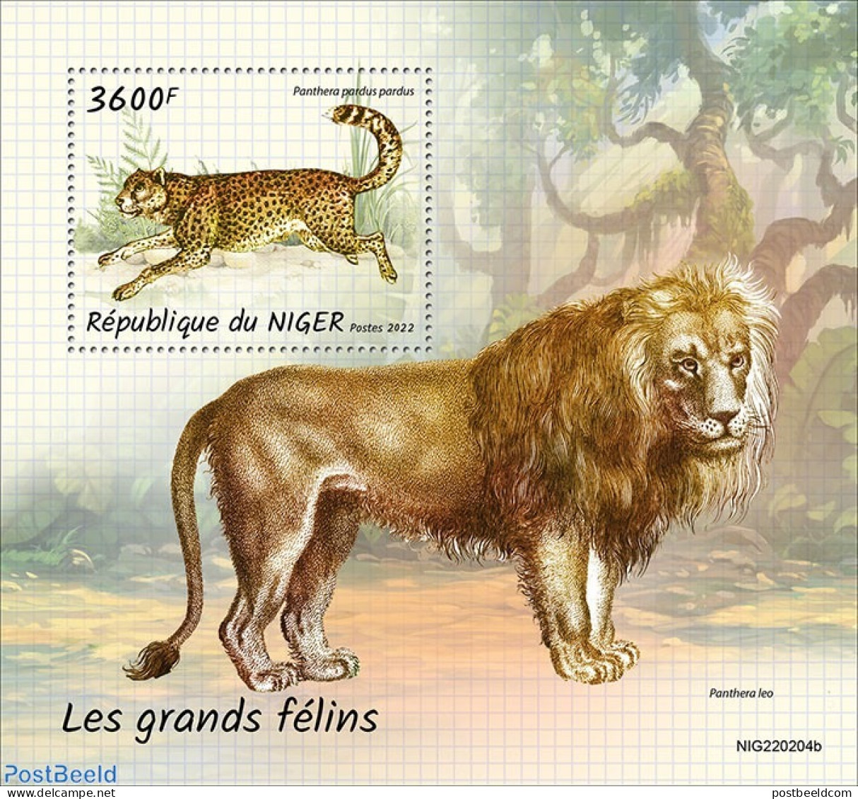 Niger 2022 Big Cats, Mint NH, Nature - Cat Family - Niger (1960-...)